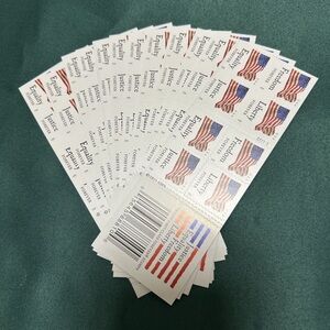🇺🇸 2012 USPS Four Flags Forever Stamps | 5 Sheets (100 Total, 20 per Sheet)